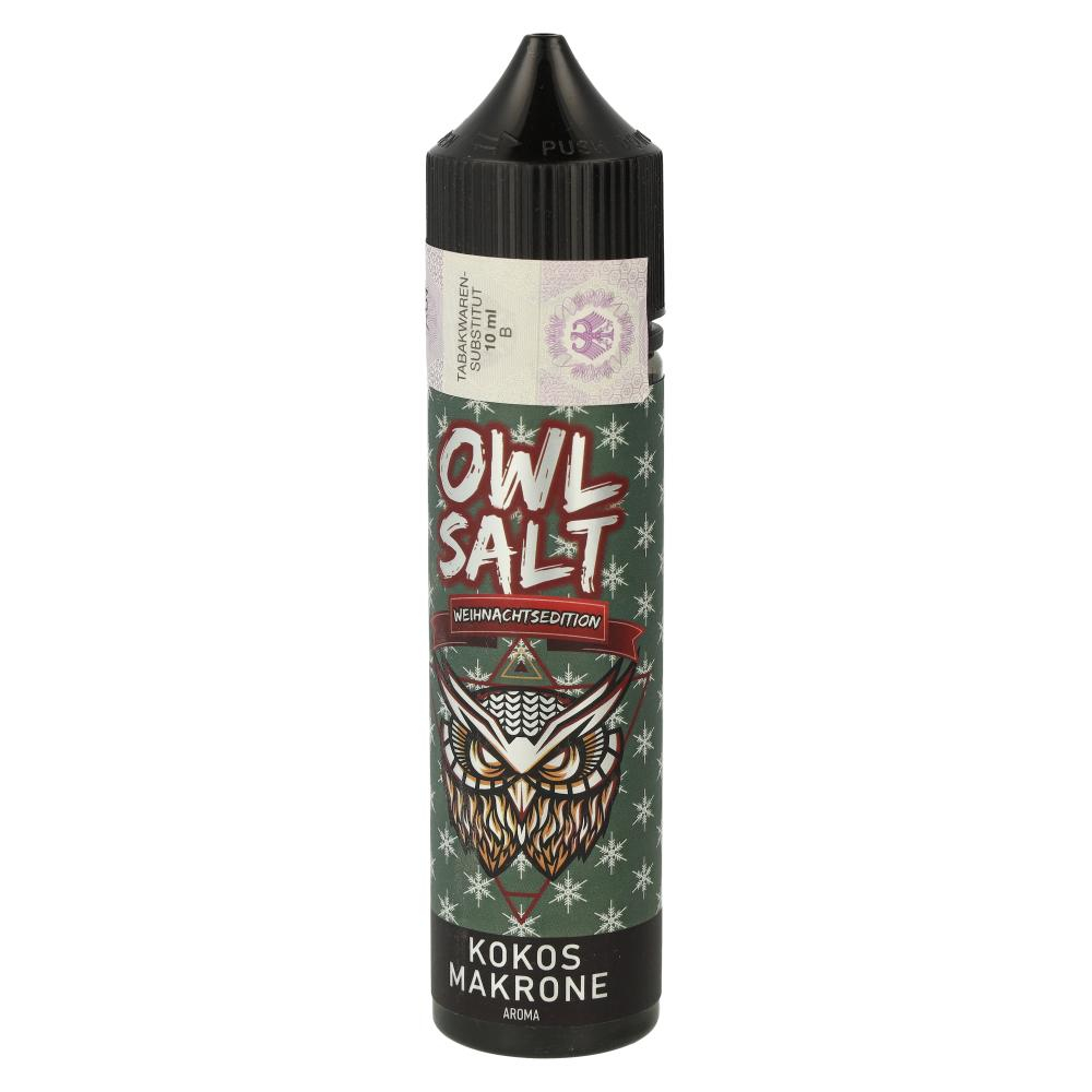 Owl Salt Longfill Weihnachtsedition Kokosmakrone Aroma 10ml