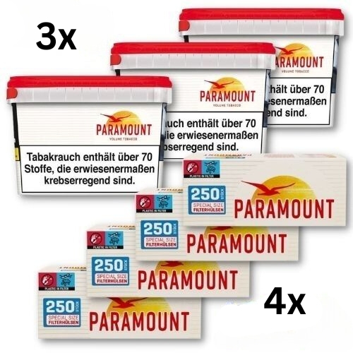 Paramount Sparpaket 765g Tabak + 1.000 Filterhülsen