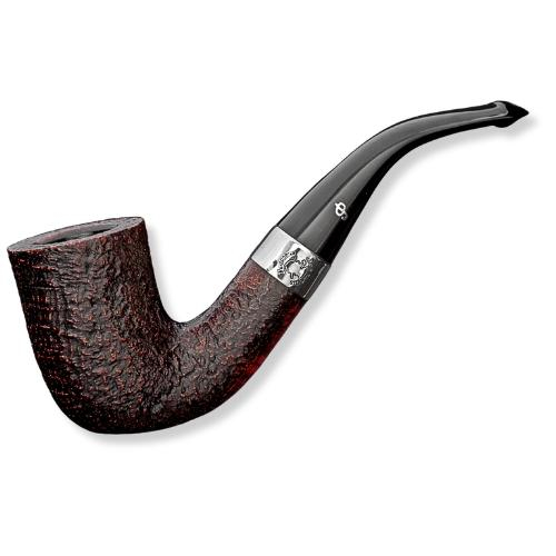 Peterson Pfeife Sherlock Holmes Sandblasted Rathbone P-Lip Rotbraun