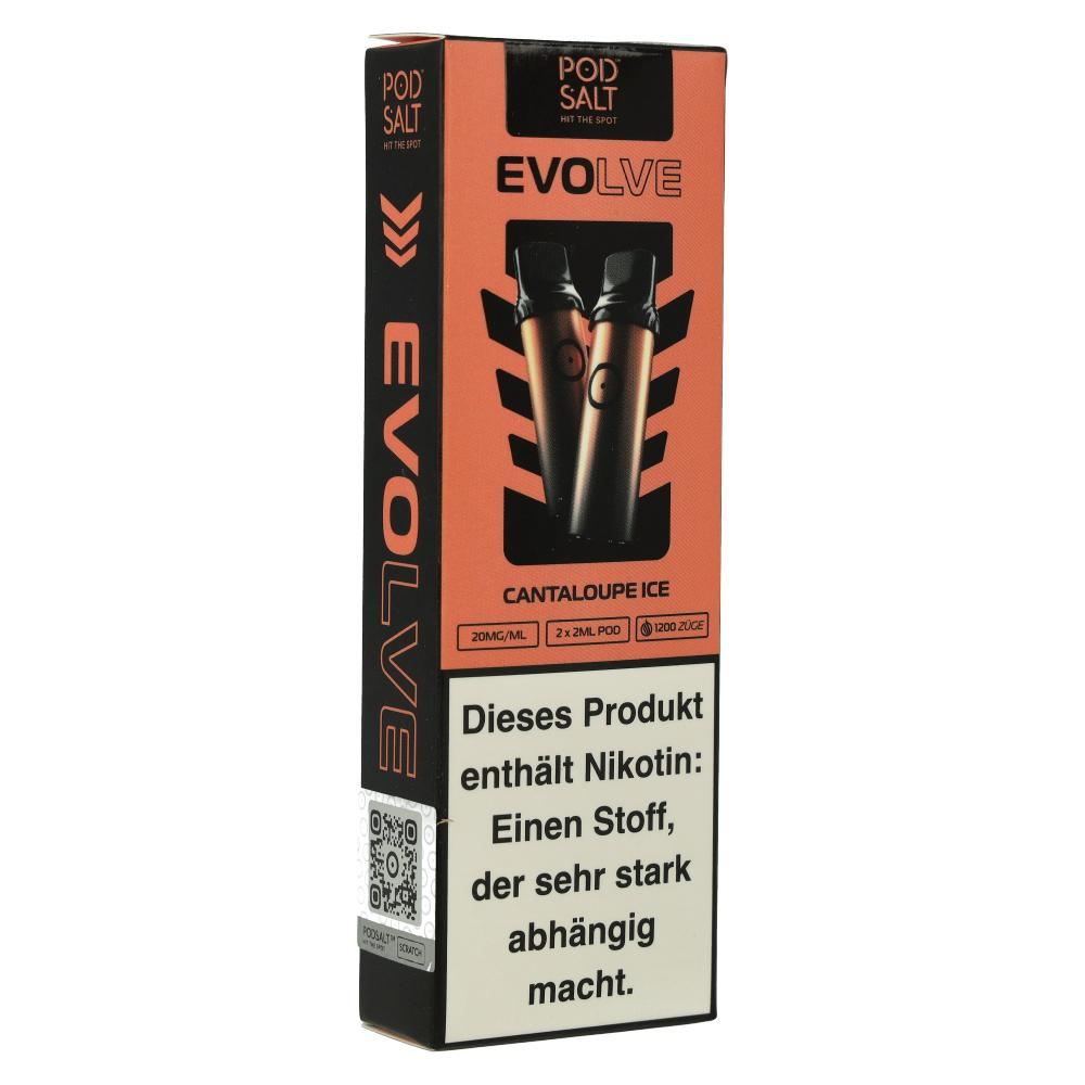 Pod Salt Evolve Cantaloupe Ice Prefilled Einweg Pod 2x2ml 20mg