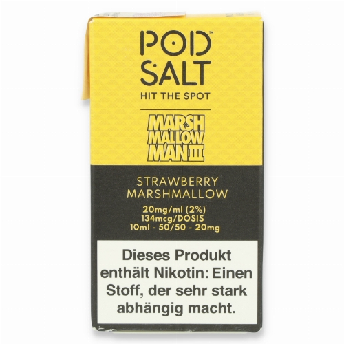 POD Salt Strawberry Marshmellow Nikotinsalz Liquid 10ml 20mg