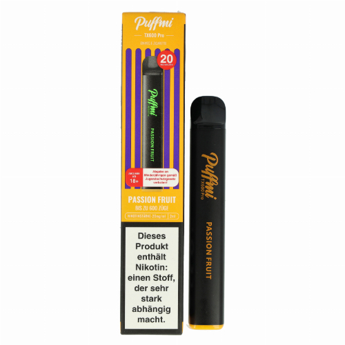 Puffmi TX600 Pro Passion Fruit Einweg E-Shisha 20mg