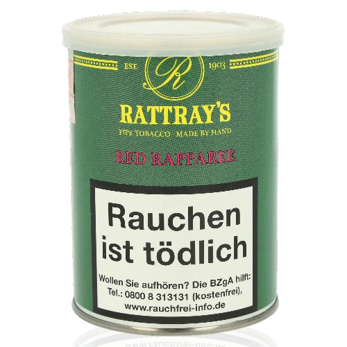 Rattray´s Pfeifentabak Red Rapparee 100g Dose