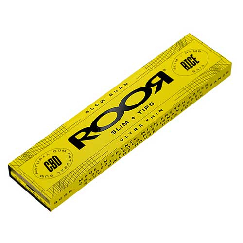 RooR Rolling Paper Rice Slim+Tips 32 Blatt+Tips