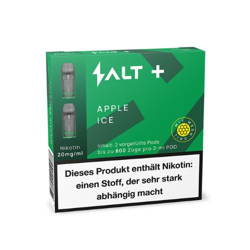 Salt Plus Apple Ice Prefilled Pods 2x2ml 20mg