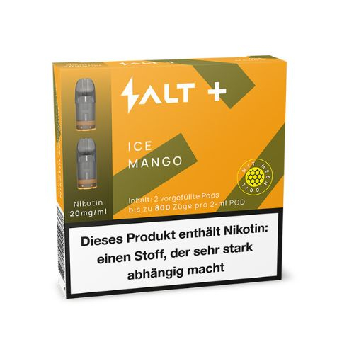 Salt Plus Ice Mango Prefilled Pods 2x2ml 20mg