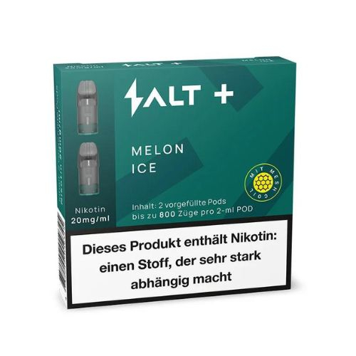 Salt Plus Melon Ice Prefilled Pods 2x2ml 20mg