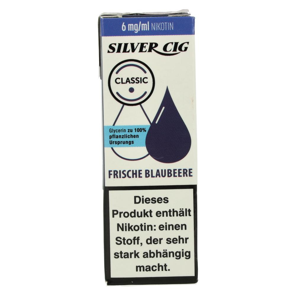 Silver Cig Liquid Classic Frische Blaubeere 6mg