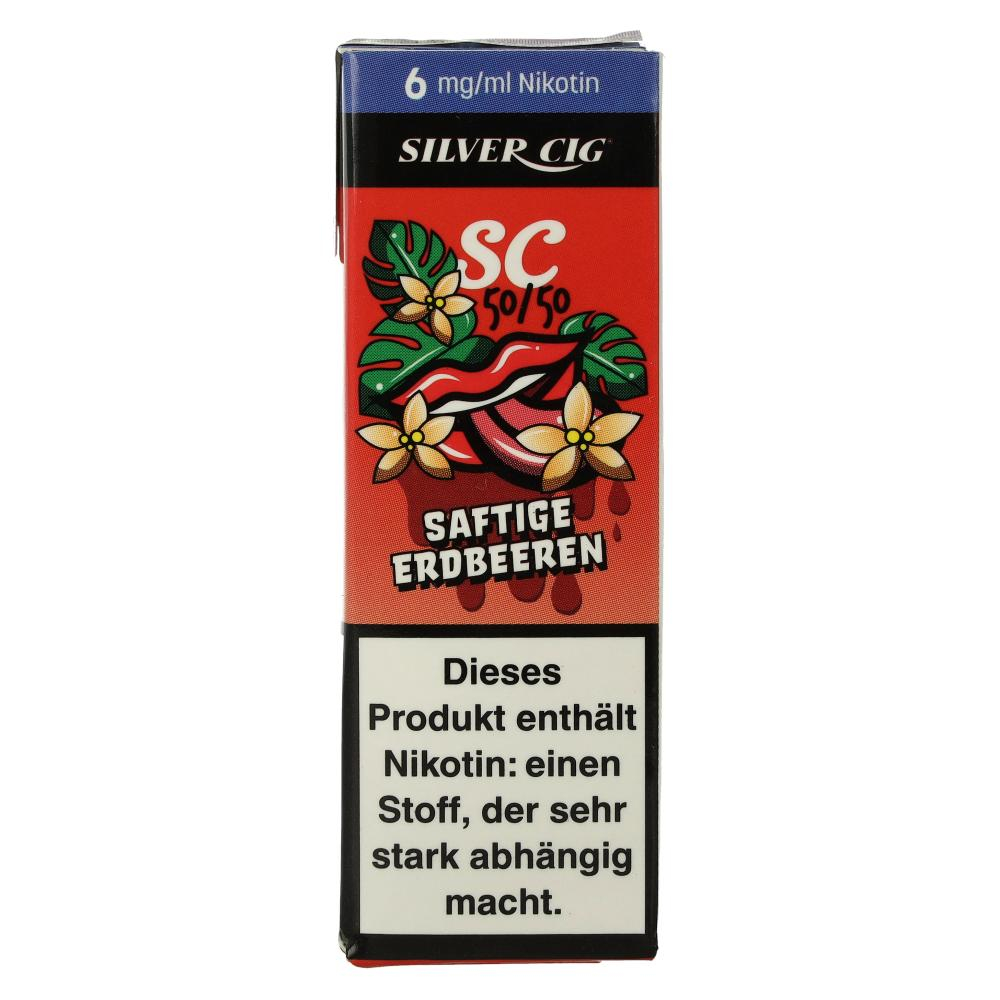 Silver Cig Liquid SC 50/50 Saftige Erdbeeren 6mg