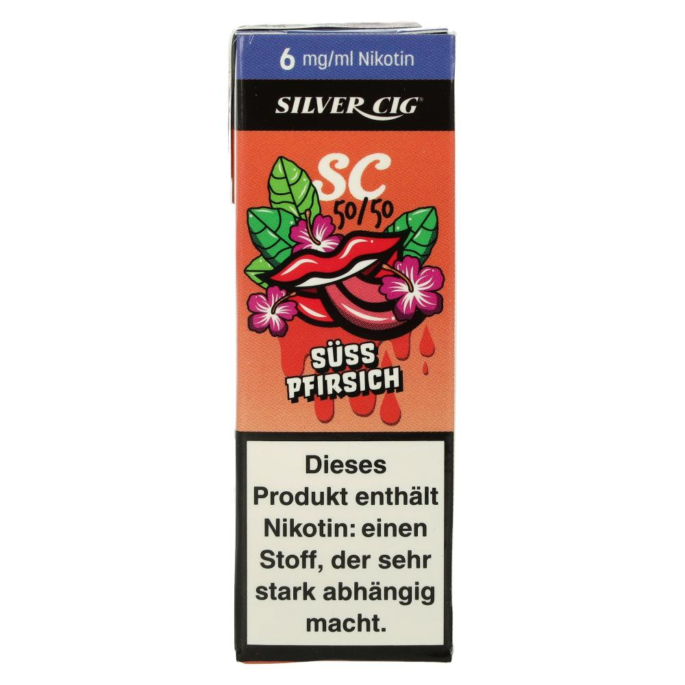 Silver Cig Liquid SC 50/50 Süss Pfirsich 6mg