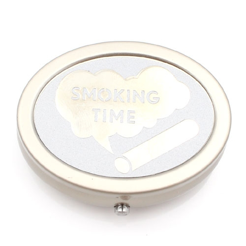 Taschenascher Oval Smoking Time silver