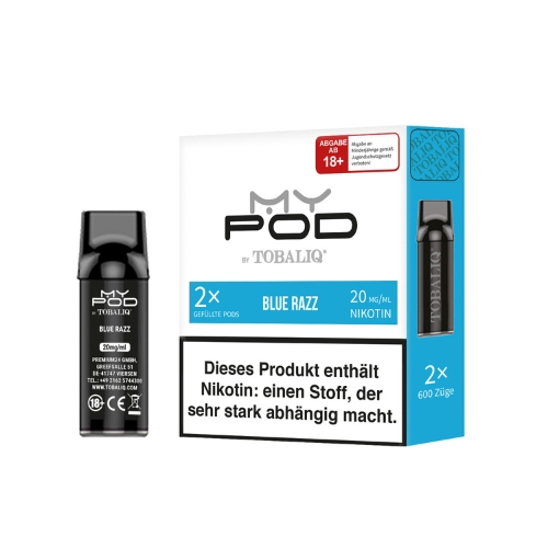 TobaliQ MyPOD Blue Razz 2x2ml Pods 20mg/ml