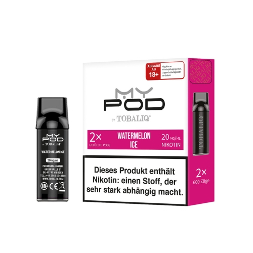 TobaliQ MyPOD Watermelon Ice 2x2ml Pods 20mg/ml