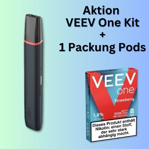 Aktion VEEV One Kit + 1 Packung Pods Strawberry