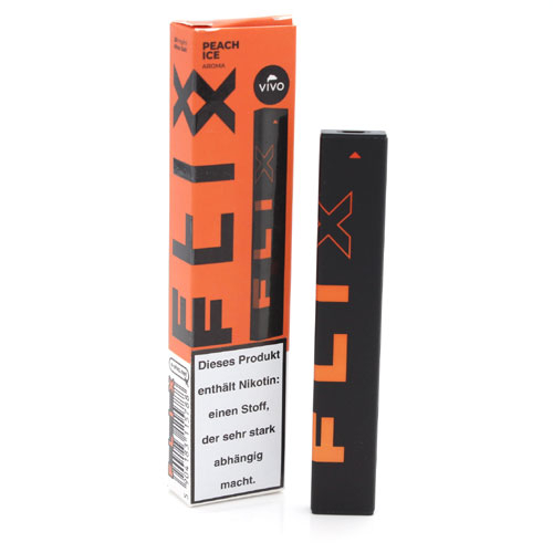 VIVO FLIX BAR Einweg E-Shisha Peach Ice 20mg/ml ca. 400 Züge