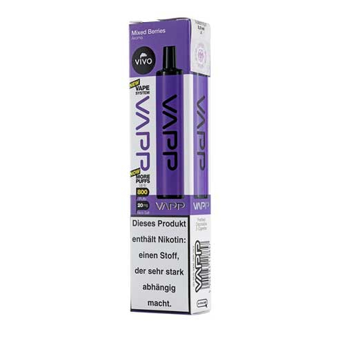 Vivo Vapp Mixed Berries Einweg E-Zigarette 20mg