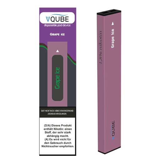 VQube E-Shisha Grape Ice ca. 350 Züge