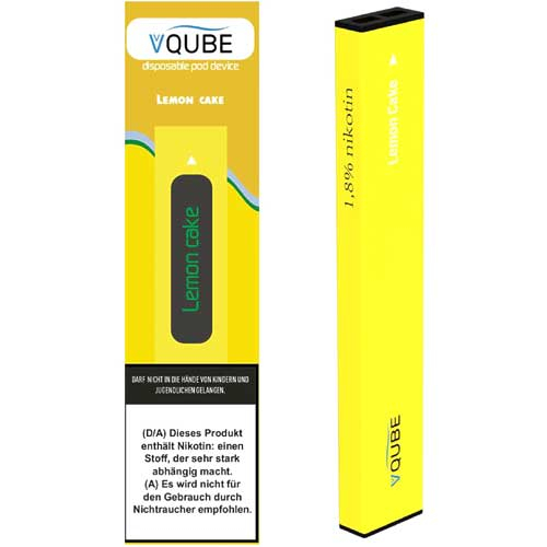 VQube E-Shisha Lemon Cake ca. 350 Züge