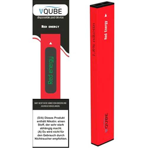 VQube E-Shisha Red Energie ca. 350 Züge