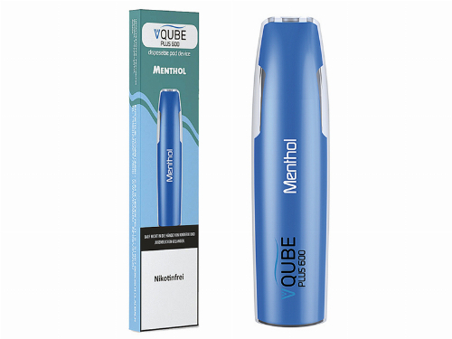 VQUBE Plus 600 E-Shisha Menthol Aroma ohne Nikotin