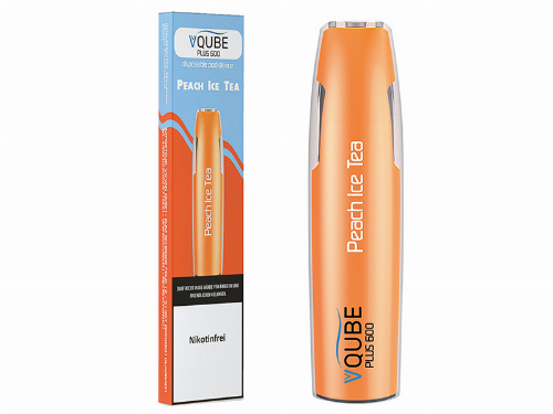 VQUBE Plus 600 E-Shisha Peach Ice Tea Aroma ohne Nikotin