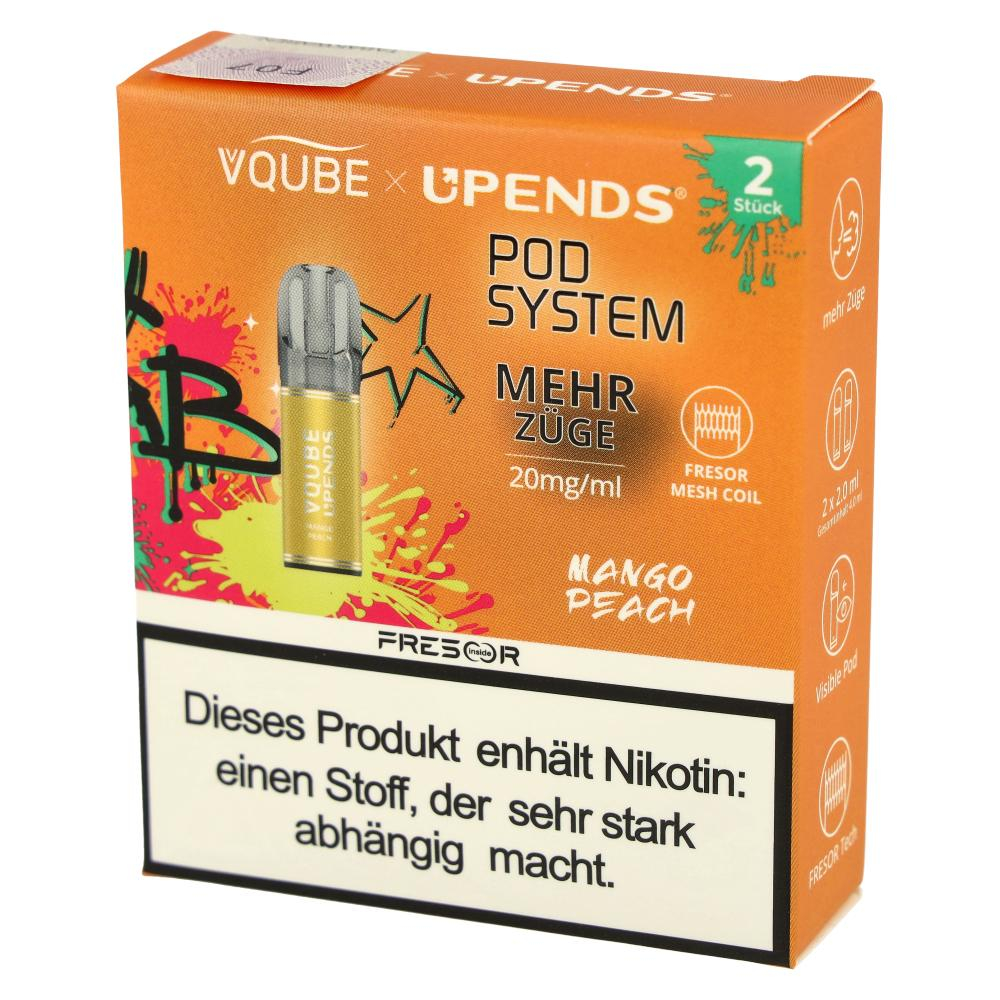 Vqube Upends Mango Peach Pods 2 x 2ml 20mg