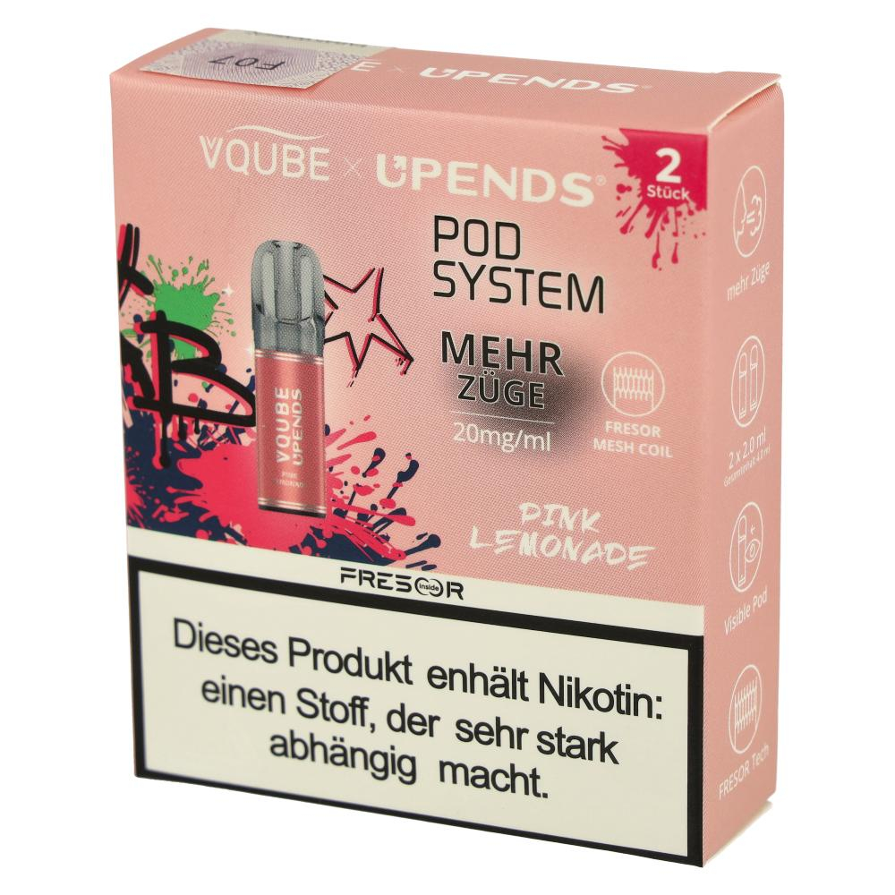 Vqube Upends Pink Lemonade Pods 2 x 2ml 20mg