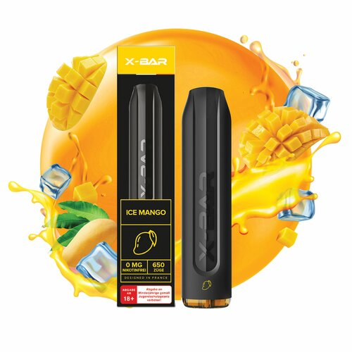 X-Bar Einweg E-Shisha Mango Ice 20mg ca. 650 Züge