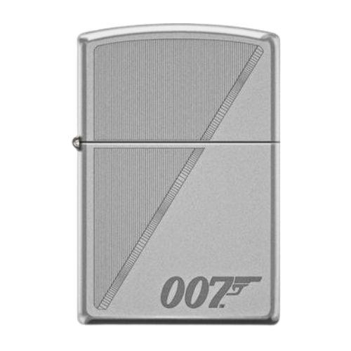 Zippo Feuerzeug 007 Diagonal Satin Finish gelasert