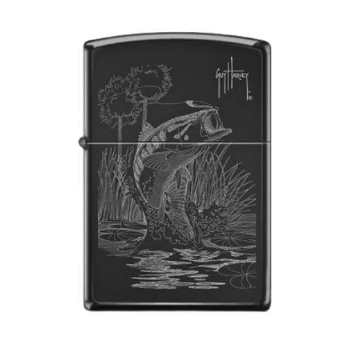 Zippo Feuerzeug Guy Harvey Fish Ebony Photo Image