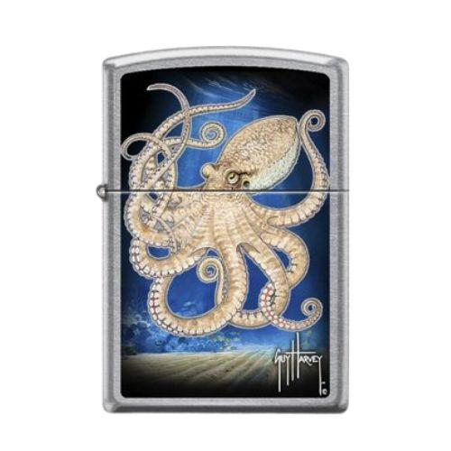 Zippo Feuerzeug Guy Harvey Octopus Chrom Color