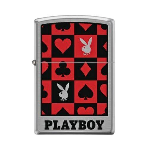 Zippo Feuerzeug Playboy Card Game Chrom gebürstet