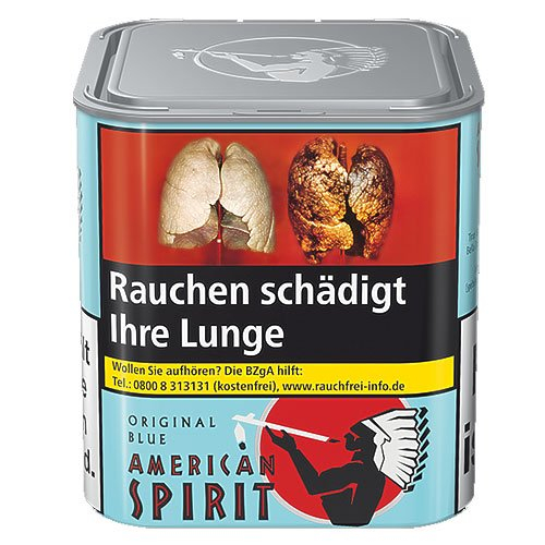 American Spirit Tabak Original Blue 80g Dose Feinschnitt