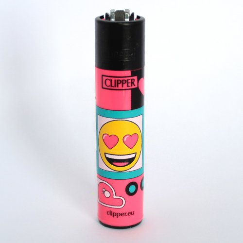 Clipper Feuerzeug EmojiMix4 Pink