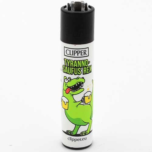 Clipper Feuerzeug Bier 2 - 1v4 TYRANNOSAUFUS REX