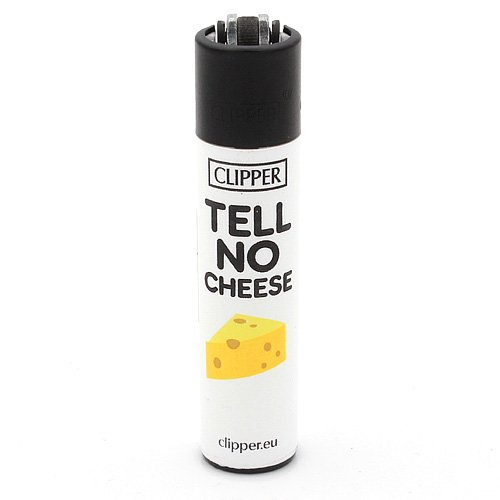 Clipper Feuerzeug Denglish 5 - 3v4 TELL NO CHEESE