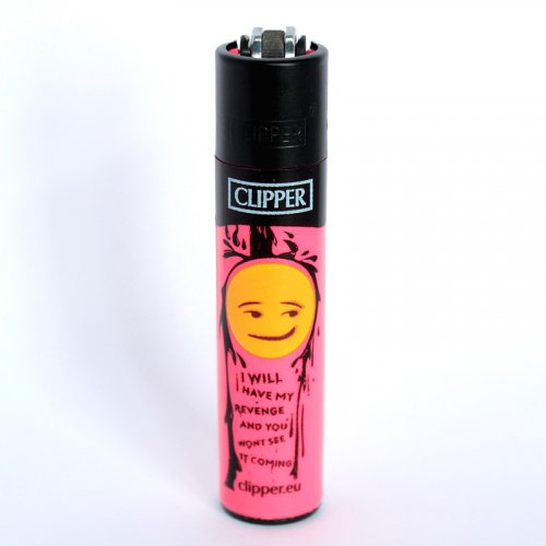 Clipper Feuerzeug EmojiMix1 Rosa - 3/4