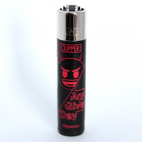 Clipper Feuerzeug EmojiMix3 Any giver Day Rot - 3/4