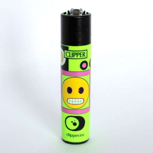 Clipper Feuerzeug EmojiMix4 Grün