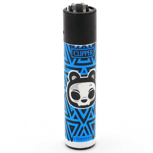 Clipper Feuerzeug Skulls 17 - 2v4 Blau Panda