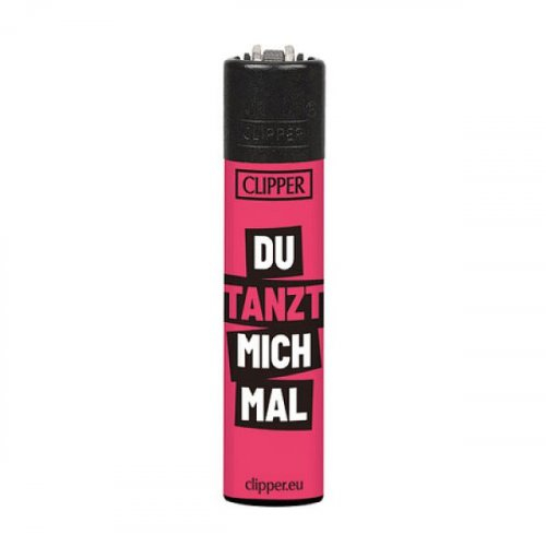 Clipper Feuerzeug Slogan 18 - 2/4 Du tanzt mich mal