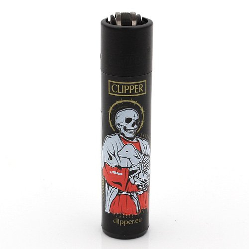 Clipper Feuerzeug Tattoo 3 - 1v4 SKULL PRIEST