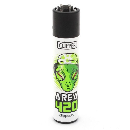 Clipper Feuerzeug Weed Slogan 2 - 4v4 AREA 420