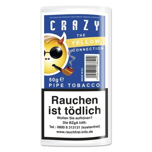 Crazy Pfeifentabak Yellow 50g Päckchen