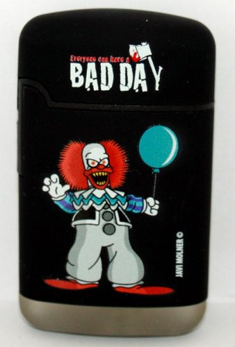 Crusty der Clown Easy Torch 8 Jet Feuerzeug Bad Day