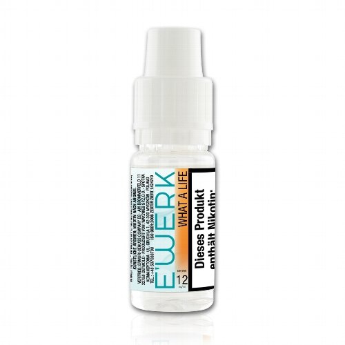 E-Liquid E WERK What a Life Erdbeere 12 mg Nikotin