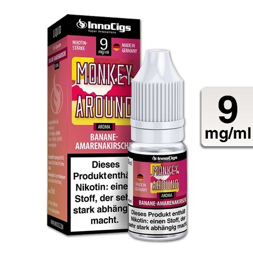 E-Liquid InnoCigs Monkey Around Banane-Amarenakirsche 9 mg Nikotin