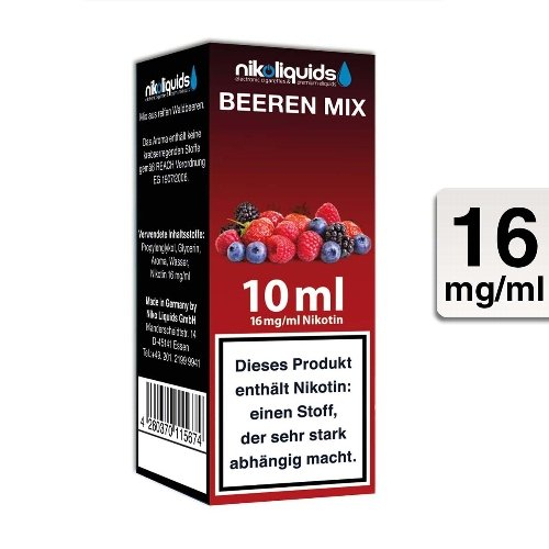 E-Liquid NIKOLIQUIDS Beeren Mix 16 mg Nikotin