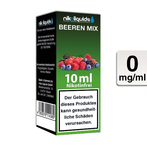 E-Liquid NIKOLIQUIDS Beeren Mix 0mg ohne Nikotin