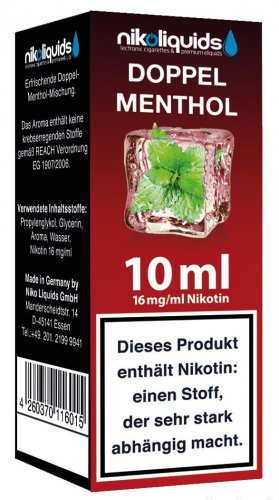 E-Liquid NIKOLIQUIDS Doppel Menthol 16 mg Nikotin